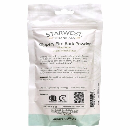 Slippery Elm Inner Bark Powder 100% Pure Natural Chemical
