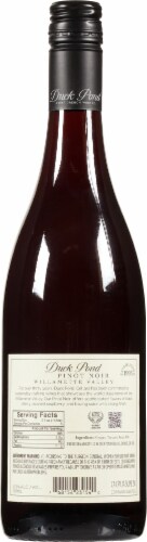Duck Pond Pinot Noir Oregon Red Wine Perspective: back