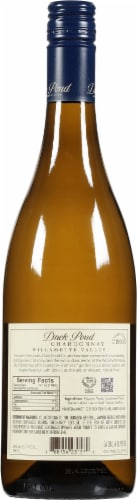 Duck Pond Cellars Chardonnay Oregon White Wine Perspective: back