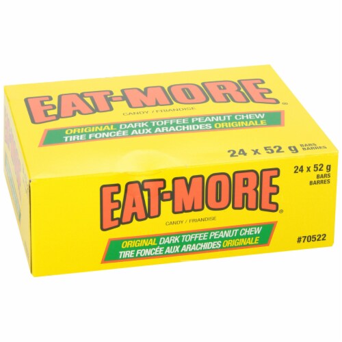 Hershey's Eat More Original Dark Toffee Peanut Chew Candy Bar, 52