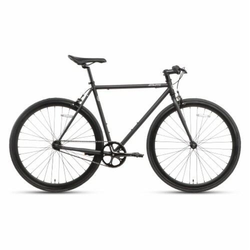AVASTA 700C 54 In Single Speed Loop Fixed Gear Urban Commuter Fixie Bike, Black Perspective: back