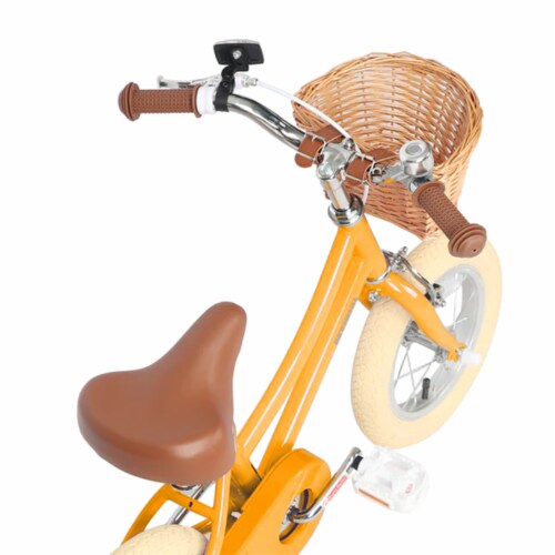 Yellow bike basket cheap