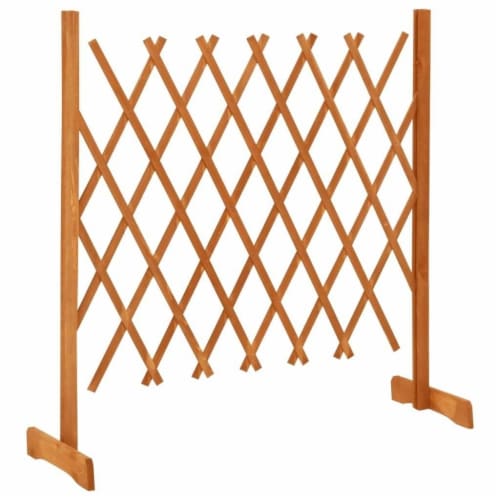 Garden Trellis Fence Orange 47.2 x35.4 Solid Firwood Perspective: back