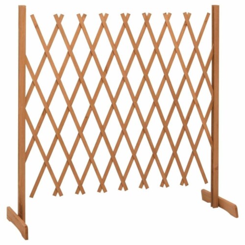 Garden Trellis Fence Orange 70.9 x39.4 Solid Firwood Perspective: back