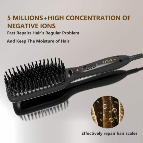 Opal hair straightener brush hotsell