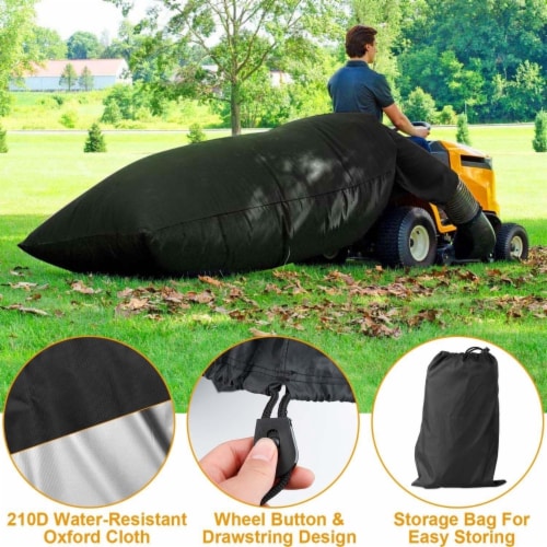 Lawn Tractor Leaf Bag 54 Cubic Feet Standard Garden Waste Collection Bag with 112in Opening Perspective: back
