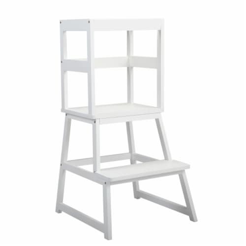 Kid 2-Step Stool with Safety Rails, Kitchen Helper Stool for Toddlers Aged 1-5 Within 150 Perspective: back