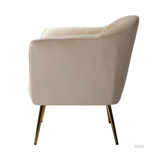 Tan store barrel chair