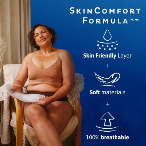 Tena Sensitive Care Ultimate Absorbency Incontinence Pad For Women Perspective: back