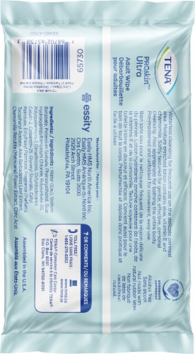 Tena® Ultra Adult Wipe Cloths Perspective: back
