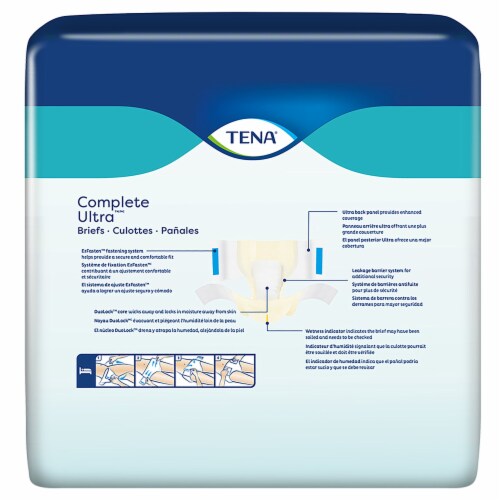 TENA Complete Ultra Adult Incontinence Brief XL Moderate Absorbency 67342, 24 Ct Perspective: back