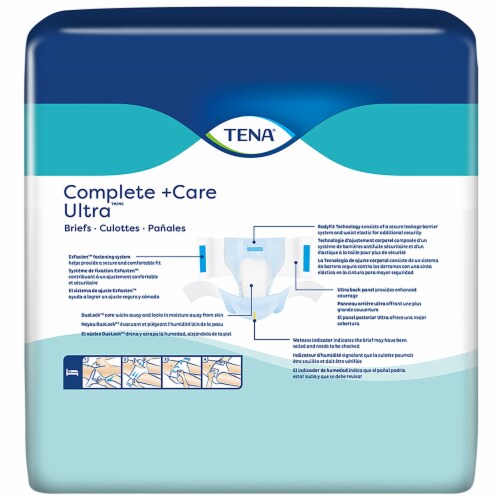 TENA Complete + Care Ultra Incontinence Brief L 69972, Ultra, 24 Ct Perspective: back