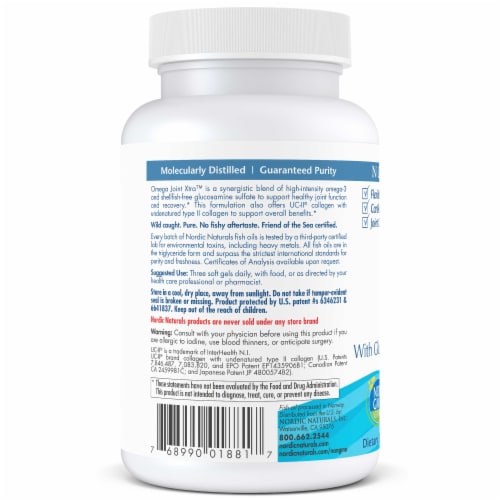 Nordic Naturals Omega Joint Xtra Soft Gels 1000mg Perspective: back