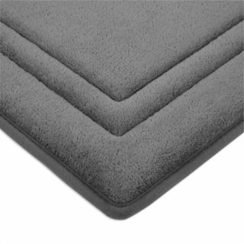 Simply Essential™ Memory Foam 17 x 24 Bath Mat in Charcoal, 17 x 24 in -  Harris Teeter