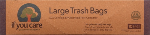 If You Care® Recycled Large Trash Bags Perspective: back
