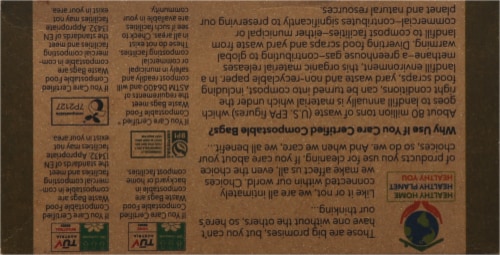 If You Care 3 Gallon Certified Compostable Food Waste Bags Perspective: back