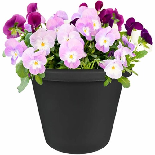 Akro Mils LIA06000G18 6 in. Classic Pot, Black Perspective: back