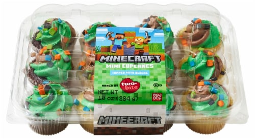 Two-Bite® Minecraft Mini Cupcakes Perspective: back
