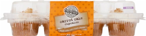 Two-Bite® Mini Carrot Cake Premium Cupcakes Perspective: back