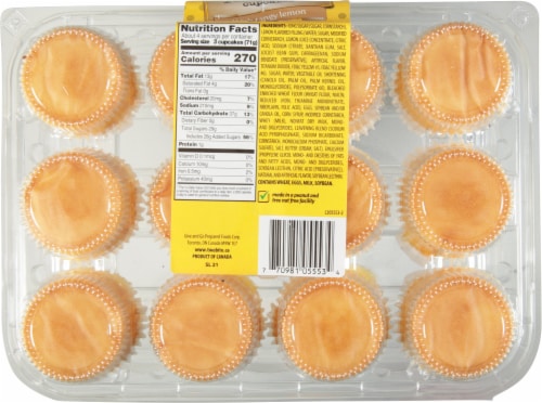 Two-Bite Lemon Zing Cupcakes Perspective: back