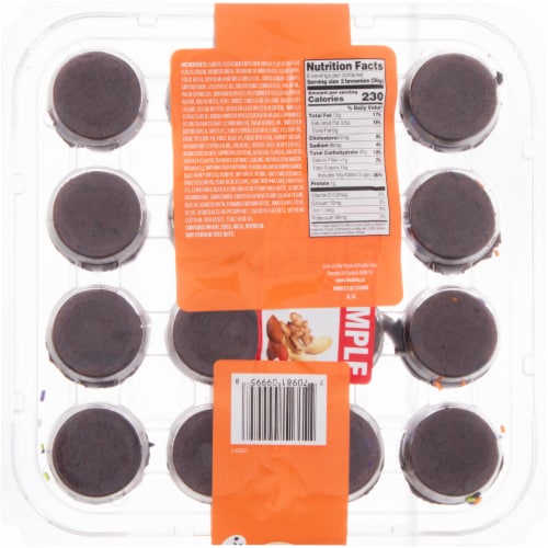 Two-Bite Brownies® with Halloween Sprinkles Party Platter Perspective: back