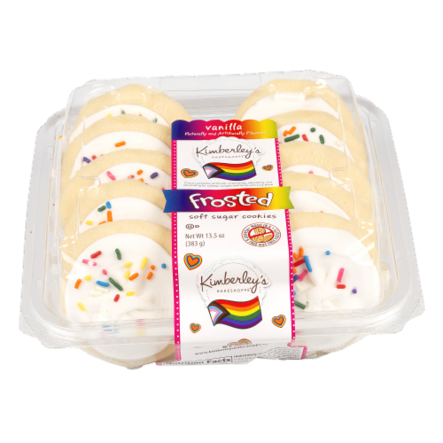 Kimberley's Bakeshoppe Vanilla Frosted Soft Sugar Cookies Perspective: back