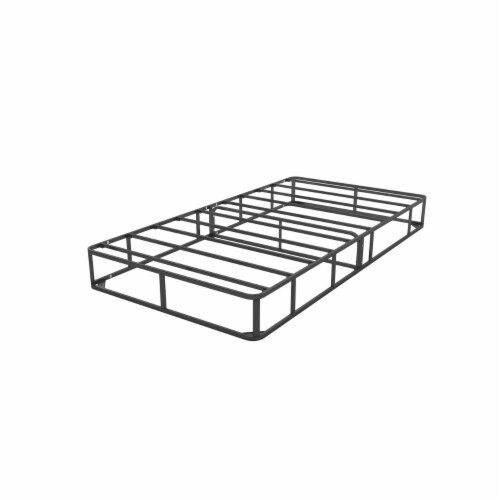 CorLiving Ready-to-Assemble Black Metal Box Spring - Twin/Single Perspective: back
