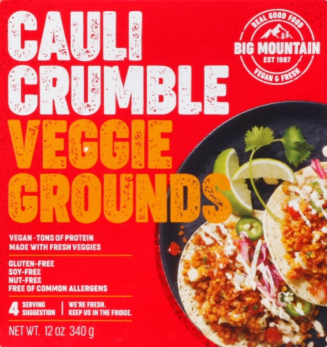 Big Mountain Foods Cauli Crumble Veggie Grounds Perspective: back