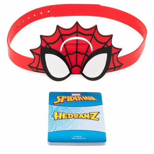 Spin Master Games Hedbanz Picture Guessing Card Game Spiderman Pack Perspective: back