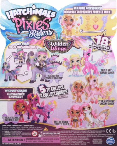 Hatchimals PixieRiders Wilder Wings Action Figure Perspective: back