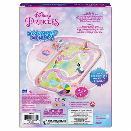 Crayola Disney Princess Scavenger Scurry Board Game Perspective: back