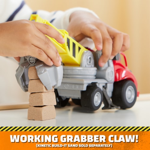 Spin Master Rubble & Crew Charger's Crane Grabber Toy Truck Perspective: back