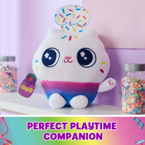 Gabby's Dollhouse Celebration Series Cakey Cat Purr-ific Party Plush Perspective: back