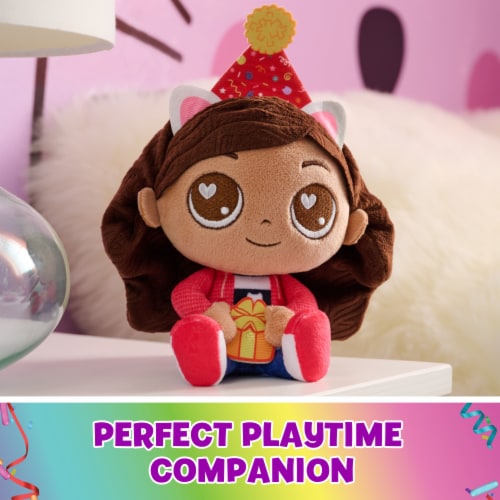 Gabby's Dollhouse Celebration Series Gabby Girl Purr-ific Party Plush Perspective: back