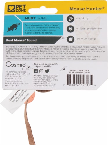 OurPets 1550012618 Mouse Hunter Assorted Styles Perspective: back