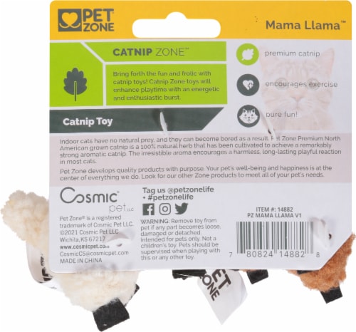 Pet Zone® Mama Llama Toy Perspective: back