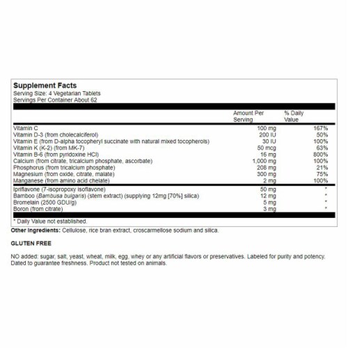 Vita Logic® Osteo Protect Plus Tablets Perspective: back