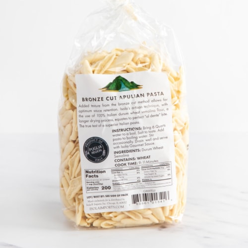 Isola Bronze Cut Rigatoni Pasta Perspective: back