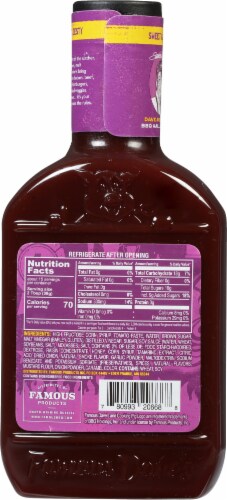 Famous Dave's® Sweet & Zesty BBQ Sauce Perspective: back