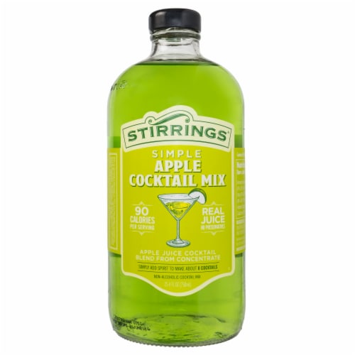 Stirrings® Simple Apple Martini Cocktail Mixer Perspective: back