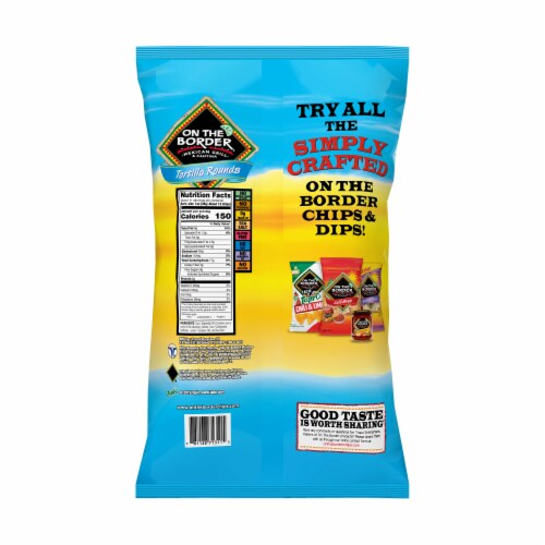 On the Border Tortilla Rounds Tortilla Chips Perspective: back
