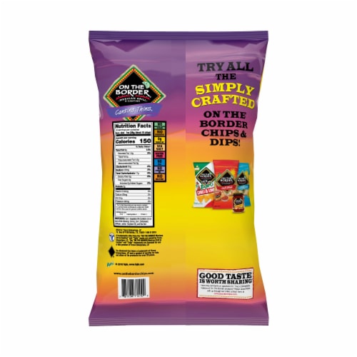 On The Border Cantina Thins Tortilla Chips Perspective: back