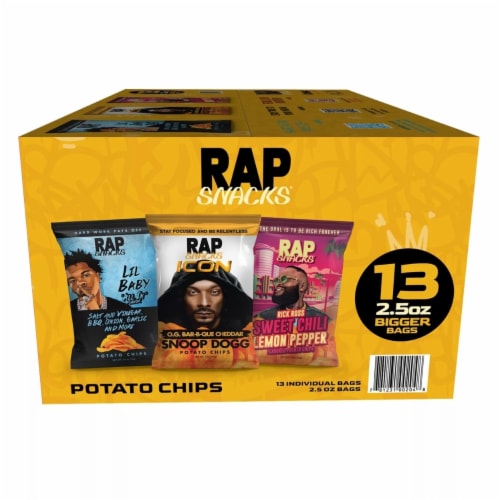 Rap Snacks Gold Variety Pack Chips, 2.5 Ounce (Pack of 13) Perspective: back