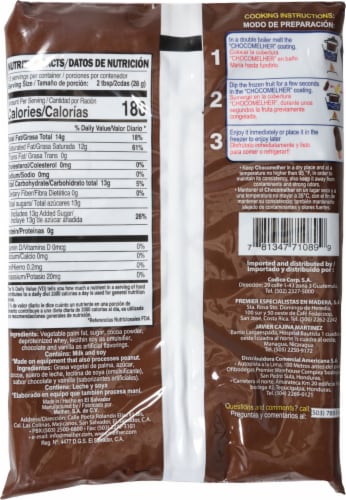 Choco Melher Classic Chocolate Coating Perspective: back