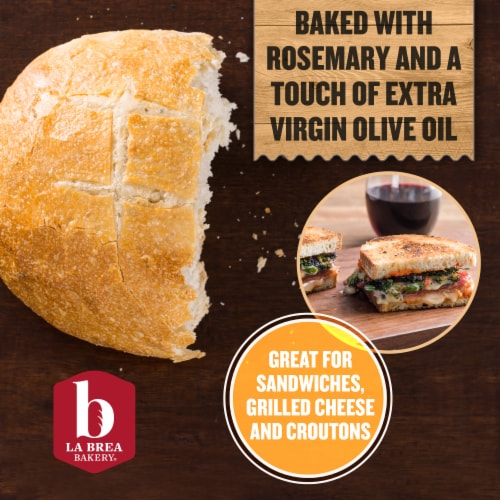 La Brea Bakery Round Rosemary Olive Oil Round Perspective: back