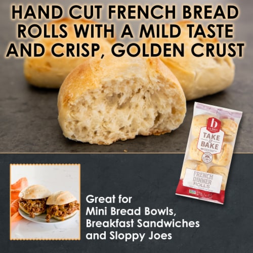 La Brea Bakery Take & Bake French Dinner Rolls Perspective: back