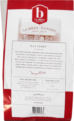 La Brea Bakery Pane Toscano Loaf Perspective: back