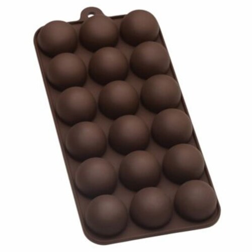 Harold's Kitchen Silicone Truffle Chocolate Mold - Brown Perspective: back