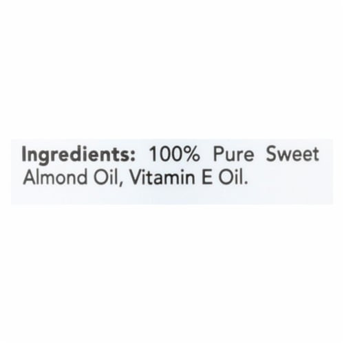 Hobe Labs Hobe Naturals Sweet Almond Oil - 4 fl oz. Perspective: back