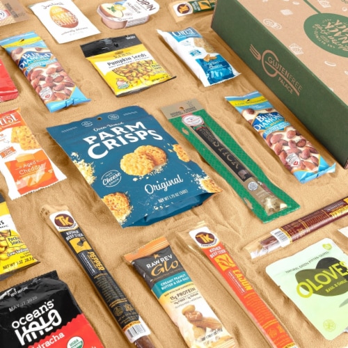 SNACK ATTACK KETO SNACK BOX - GLUTEN FREE & LOW CARB SNACKS [20 COUNT] Perspective: back